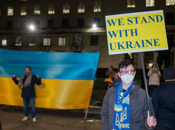 Holding Poster for Ukraine